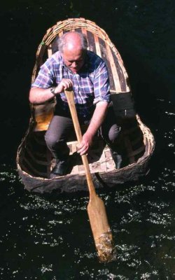 John in a coracle